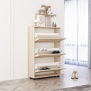 Dulap pentru incaltaminte Mobildor Lux Leo 60 3D (60x27x125H cm) Stejar Sonoma