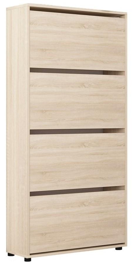 Dulap pentru incaltaminte Mobildor Lux Leo 60 4D (60x27x164H cm) Stejar Sonoma