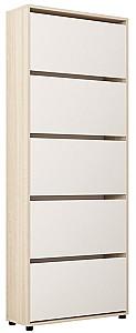 Dulap pentru incaltaminte Mobildor Lux Leo 60 5D (60x27x203H cm) Stejar Sonoma / Alb