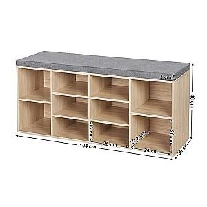 Raft pentru incaltaminte Mobildor Lux Aspect (105x30x48H cm) Alb
