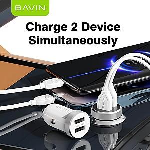 Incarcator auto BAVIN PC862LIWH + Cable Lightning
