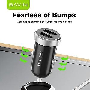 Incarcator auto BAVIN PC862MI + Cable Micro-USB Black