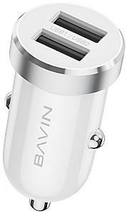 Incarcator auto BAVIN PC862TYWH + Cable Type-C White