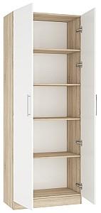 Dulap Mobildor Lux Practik (polițe) (80x40x210H cm) Stejar Sonoma / Alb