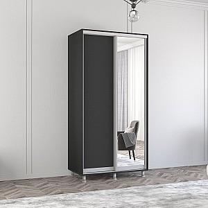 Dulap-cupe Mobildor Lux Aron 110 (1 oglinda, 1 PAL) Antracit