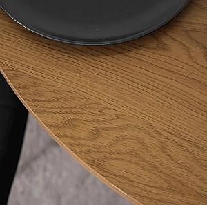 Masa Mebel Elite Lauren 80 Stejar auriu (Bej)/Negru
