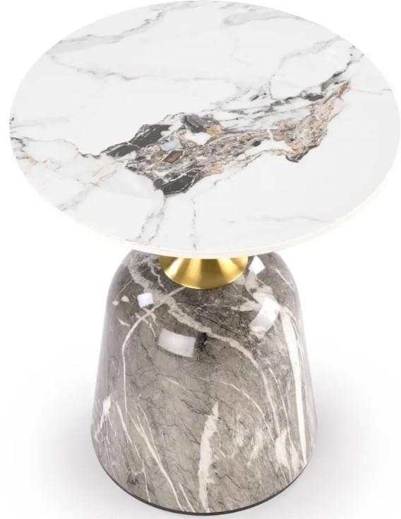 Masuta de cafea, reviste Halmar Rosa Marble/Gold