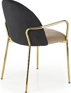 Scaun Halmar K500 Beige/Black/Gold