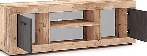 Tumba pentru televizor Mebel Elite Blago 140cm Stejar netratat (Maro)/Grafit