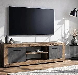 Tumba pentru televizor Mebel Elite Blago 140cm Dark Oak/Graphite