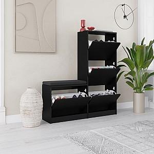 Dulap pentru incaltaminte DECO DUDE Black Bute