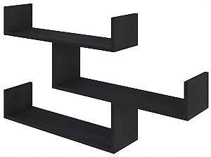 Raft de perete DECO Tibet Black Wood