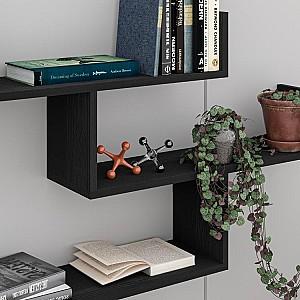 Raft de perete DECO Tibet Black Wood