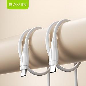 USB сablu BAVIN CB385TT Type-C to Type-C 1m White