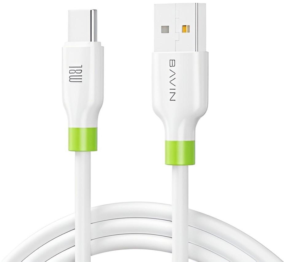 USB сablu BAVIN CB412UT USB to Type-C 1m White