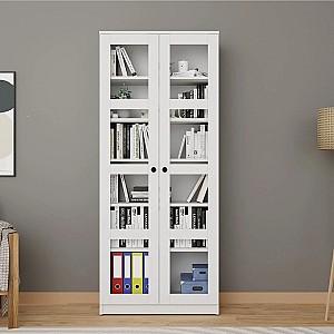 Dulap cu vitrina Trendy Lucas Glass 1600-68 Alb
