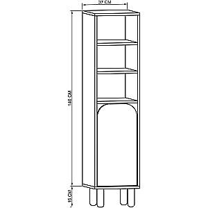Dulap penal Trendy Parma 1 Stejar safir (Bej)
