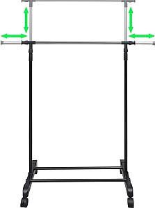 Cuier VidaXL 50259 Inox/Black