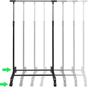 Cuier VidaXL 50259 Inox/Black