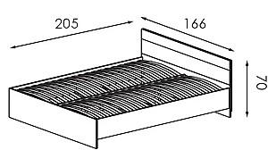 Pat Modern Komfi 160x200 Brandy Castello Oak/Craft Oak White