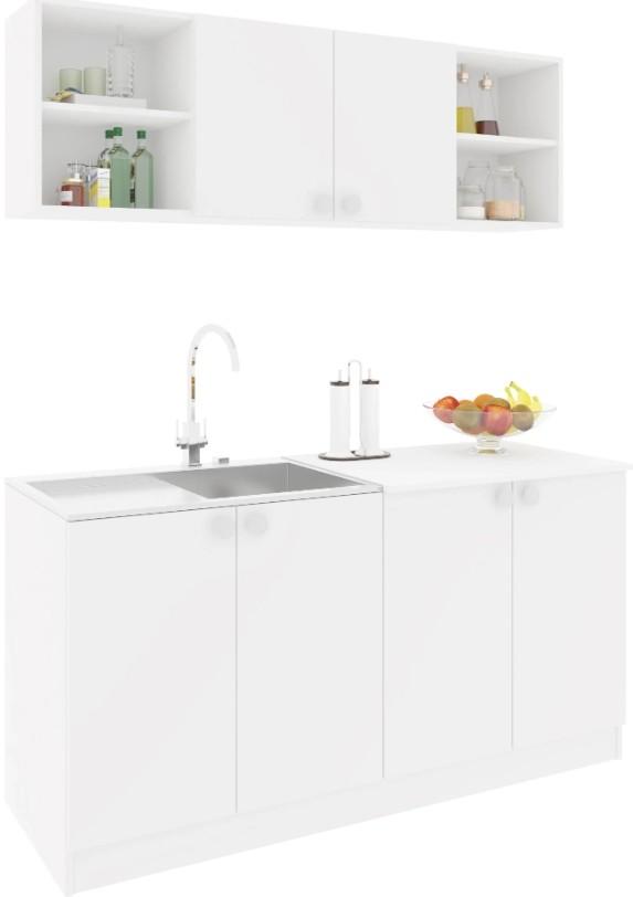 Set mobila bucatarie Haaus Sena 1.6m Alb