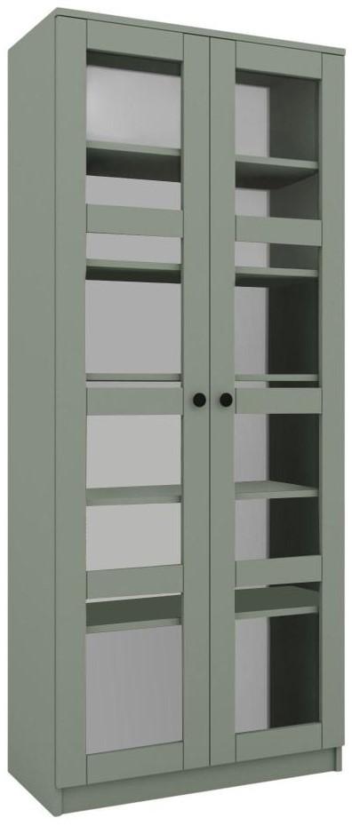 Dulap cu vitrina Trendy Lucas Glass 1600-76 Verde