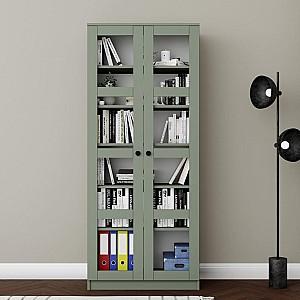 Dulap cu vitrina Trendy Lucas Glass 1600-76 Verde