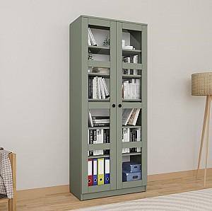 Dulap cu vitrina Trendy Lucas Glass 1600-76 Verde