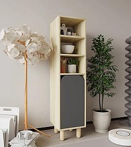 Dulap penal Trendy Parma 1 Stejar safir (Bej)/Antracit (Gri)