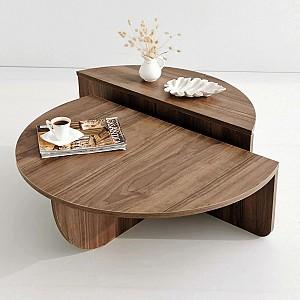 Masuta de cafea, reviste Trendy Podium Nuc