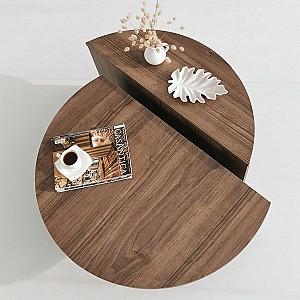 Masuta de cafea, reviste Trendy Podium Nuc