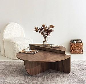 Masuta de cafea, reviste Trendy Podium Nuc