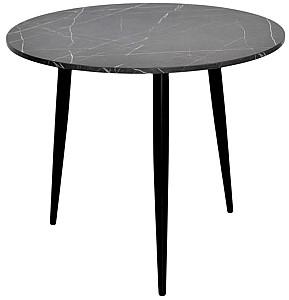 Set de masa si scaune Evelin DT 404-6 B + 3 scaune YTC-055 B / UF885-15 Dark Grey