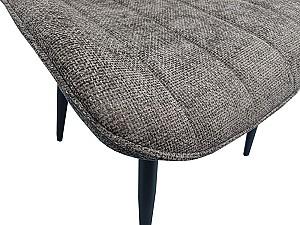 Set de masa si scaune Evelin DT 404-6 B + 3 scaune YTC-055 B / UF885-15 Dark Grey
