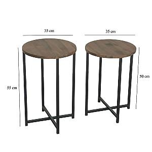 Masuta de cafea, reviste Trendy Neta 1 Nuc (Maro)