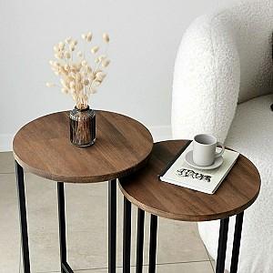 Masuta de cafea, reviste Trendy Neta 1 Nuc (Maro)