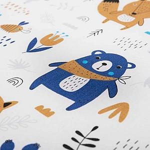Saltea pentru copii Sensillo Animals Forest 120x60 White/Blue