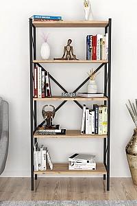 Etajera Nex Home Smyrna 64x30x157 cm Stejar