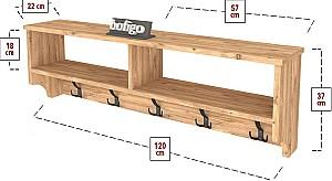 Cuier Nex Home 120 cm Stejar