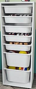 Comoda copii Nex Home Pera 45x30x125 Alb