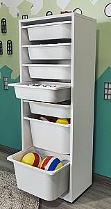 Comoda copii Nex Home Pera 45x30x125 Alb