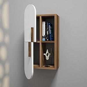 Raft de perete Hanah Home Rose Walnut White