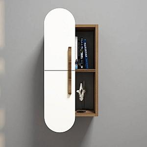 Raft de perete Hanah Home Rose Walnut White