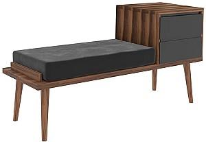 Bancheta Trendy Fiume Nuc (Maro)/Antracit (Gri)
