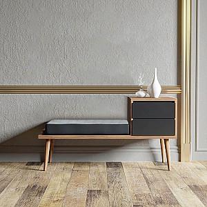 Bancheta Trendy Fiume Nuc (Maro)/Antracit (Gri)