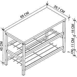 Raft pentru incaltaminte Bofigo 18-07-14 Sapphire Oak