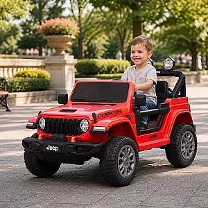 Maşină electrică Kids Car Jeep Wrangler Rubicon 392 Red