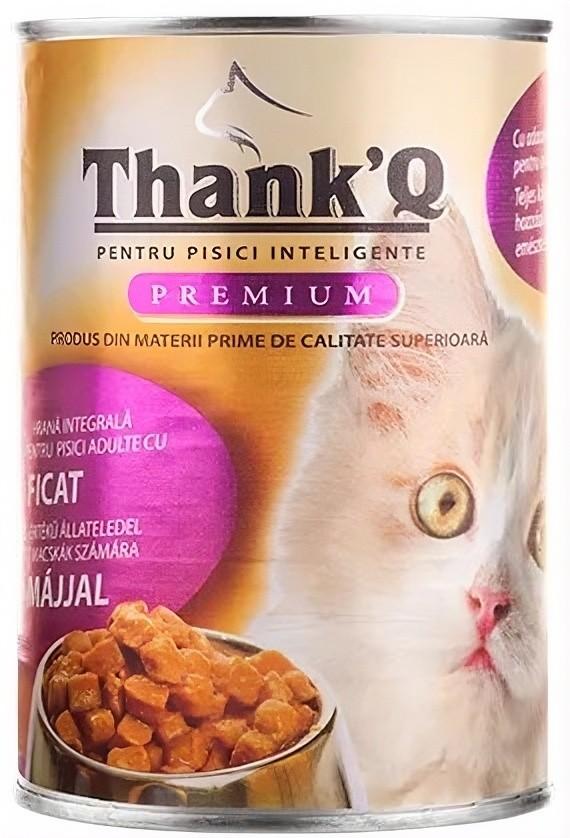 Hrana umeda pentru pisici Thank’Q Premium Ficat 415g