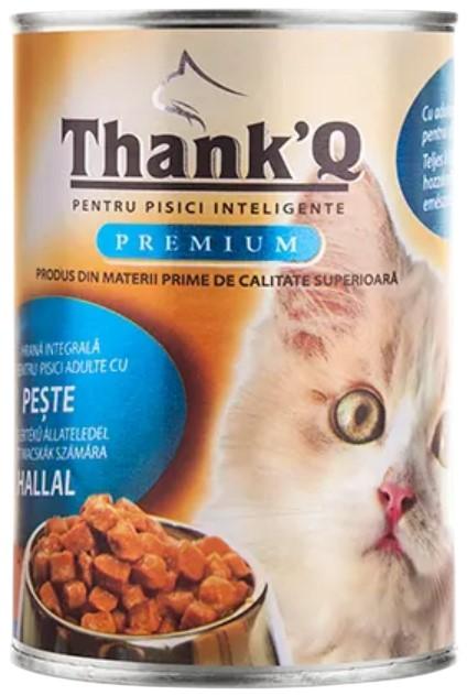 Hrana umeda pentru pisici Thank’Q Premium Peste 415g