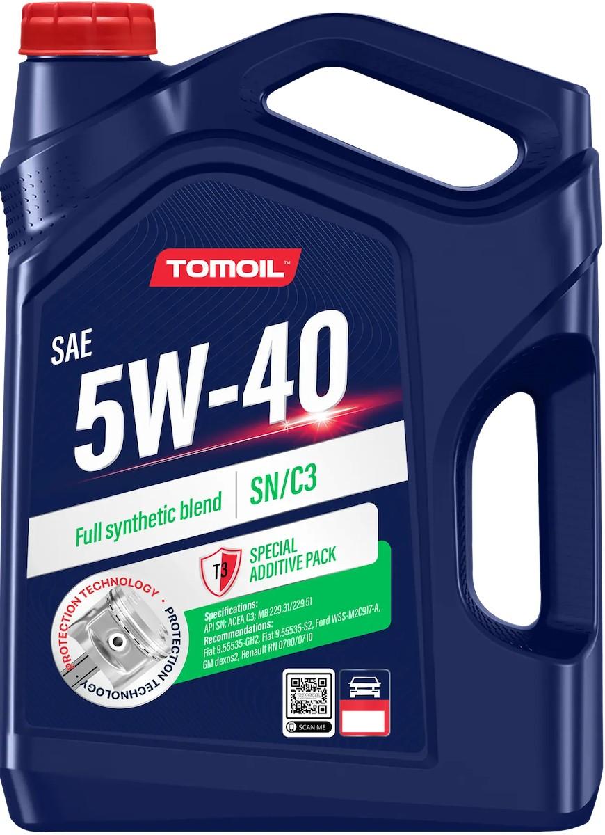 Ulei motor Tomoil 5W40 SN/CF C3 5L
